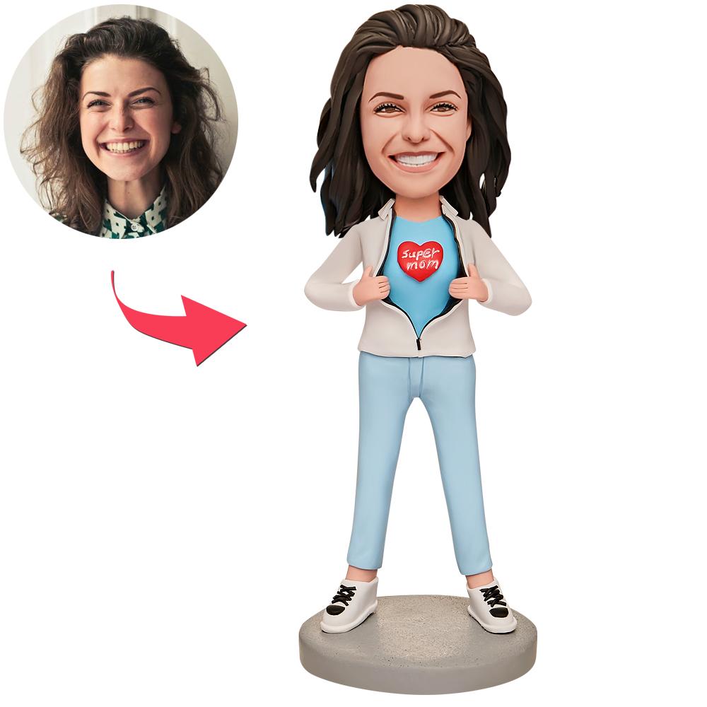 Mother's Day Gifts Custom Super Mom Bobbleheads