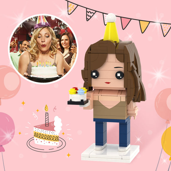 Birthday Gifts for Girlfriends Full Custom Brick Figures Personalized Photo Brick Figures