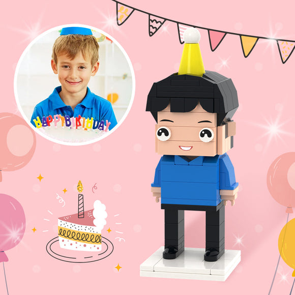 Birthday Gifts for Son Full Custom Brick Figures Personalized Photo Brick Figures