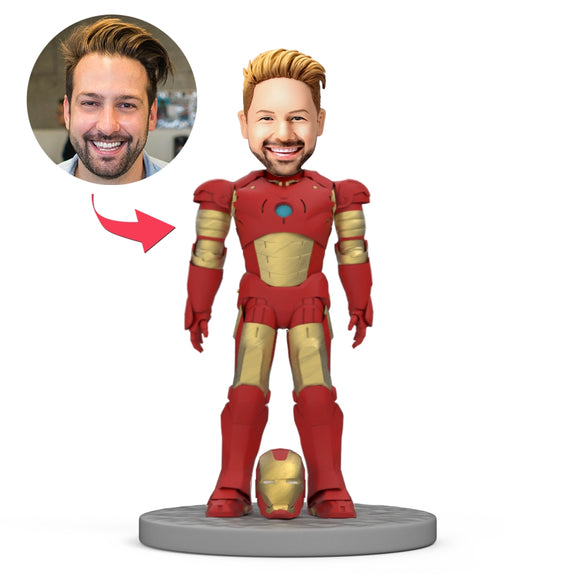Customized Popular Iron Man Bobblehead Custom With Embossed Text