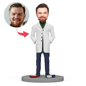 Customized Handsome Dentist Bobblehead Customized With Text Engraved