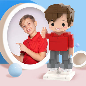 Gifts for Kids Full Body Customizable 1 Person Custom Cute Brick Figures Small Particle Block Toy - bestcustombobbleheads