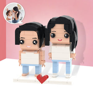 Gifts for Mom Customizable Fully Body 2 People Custom Brick Figures