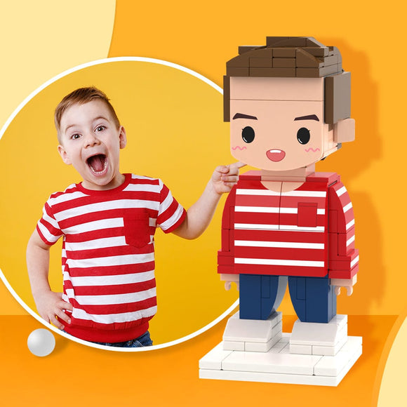 Creative Gifts for Kids Full Body Customizable 1 Person Custom Brick Figures Small Particle Block Toy - bestcustombobbleheads