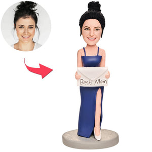 Mother's Day Gift Fashion Mom Custom Bobblehead with Engraved Text