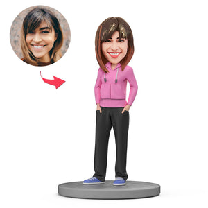 HipPop Girls Custom Bobblehead With Engraved Text