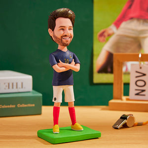 World Cup France Custom Bobblehead with Engraved Text