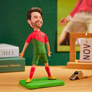 World Cup Portugal Custom Bobblehead with Engraved Text
