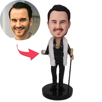 Custom Personalized Bobblehead Millionaire With Embossed Text