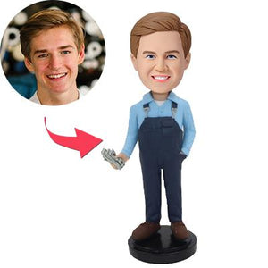 Customized Bobblehead Salary Custom Made With Embossed Text