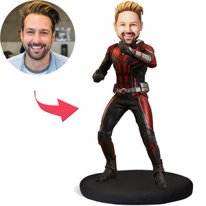 Customized Popular Ant Man Bobblehead With Embossed Text