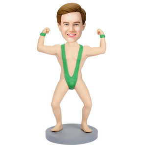 Custom Made Bobblehead Mankini With Embossed Text