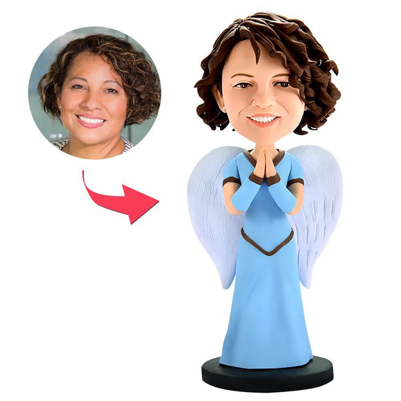 Customized Bobblehead Angel Customized With Embossed Text