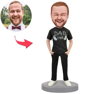 To be a custom Bobblehead dad with text engraved