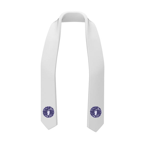 SVP-52 White Graduation Stole - bestcustombobbleheads