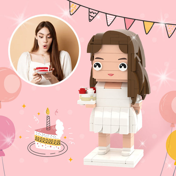 Birthday Gifts for Her Full Custom Brick Figures Personalized Photo Brick Figures