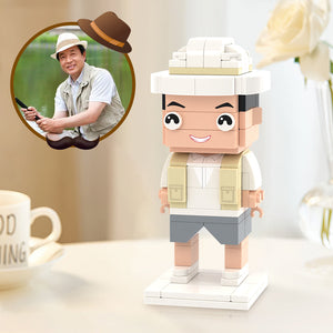 Surprise Father's Day Gifts Custom 1 Person Brick Figure Custom Brick Figures Small Particle Block Toy
