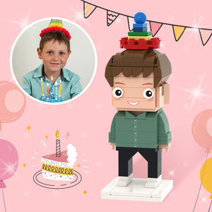 Son's Birthday Gifts Full Custom Brick Figures Personalized Photo Brick Figures