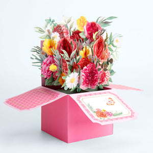 Carnation Cute Pop up Flower Box for Mother's Day